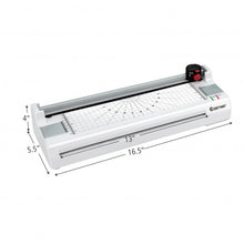 Load image into Gallery viewer, 13&quot; Hot and Cold Paper Trimmer with Corner Rounder and 25 Pouches-White
