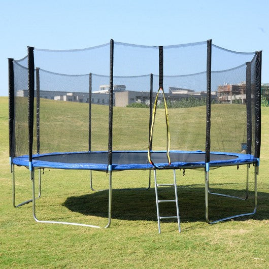 15' Trampoline Combo with Ladder & Rain Cover