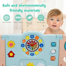 Load image into Gallery viewer, 14-Panel Foldable Baby Safety Play Yard with Lockable Gate
