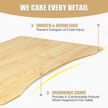 Load image into Gallery viewer, Height Adjustable Computer Desk Sit to Stand Rolling Notebook Table -Natural
