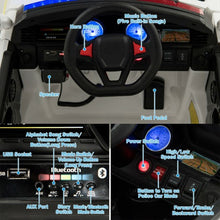 Load image into Gallery viewer, 12V Kids Electric Bluetooth Ride On Car with Remote Control-White
