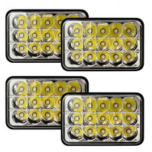 Load image into Gallery viewer, 4&quot; x 6&quot; 4 pcs Rectangle High Low Sealed LED Headlight
