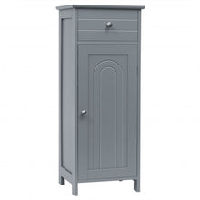 Load image into Gallery viewer, Wooden Storage Free-Standing Floor Cabinet with Drawer and Shelf-Gray
