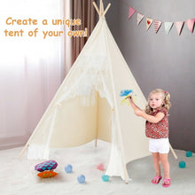 Load image into Gallery viewer, Kids Lace Teepee Tent Folding Children Playhouse W/Bag
