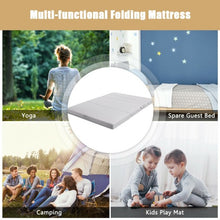 Load image into Gallery viewer, 4&quot; Tri-Fold Sofa Bed Foam Mattress with Handles-Queen Size

