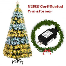 Load image into Gallery viewer, 5&#39; / 6&#39; Pre-Lit Fiber Double-Color Lights Optic Christmas Tree-6&#39;
