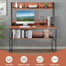 Load image into Gallery viewer, 47&quot; Computer Desk Writing Study Table Workstation-Coffee
