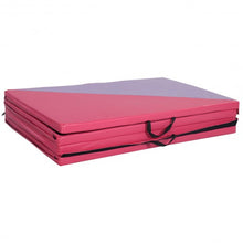 Load image into Gallery viewer, 4&#39; x 10&#39; x 2&quot; Triangular Splicing Thick Folding Panel Gymnastics Mat

