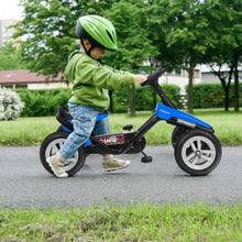 Load image into Gallery viewer, 4 Wheel Pedal Powered Ride on Racer Car for Kids-Blue
