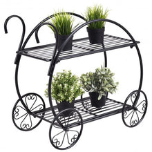 Load image into Gallery viewer, Heavy Duty Metal Flower Cart Plant Stand
