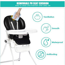 Load image into Gallery viewer, Space Saving Fold Baby High Chair-Black
