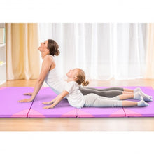 Load image into Gallery viewer, 4&#39; x 10&#39; x 2&quot; Thick Folding Panel Fitness Exercise Gymnastics Mat-Purple
