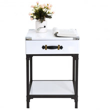 Load image into Gallery viewer, Modern Coffee End Table Side Table Nightstand with Drawer
