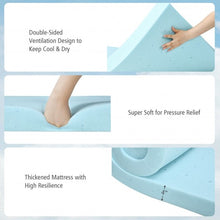 Load image into Gallery viewer, 4&quot; Gel Injection Memory Foam Mattress Top Ventilated Mattress Double Bed-King Size
