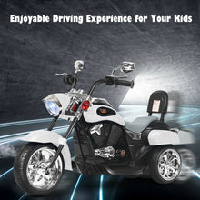 Load image into Gallery viewer, 6V 3 Wheel Kids Motorcycle-White
