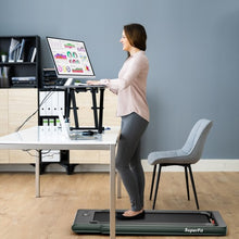 Load image into Gallery viewer, 2-in-1 Electric Motorized Health and Fitness Folding Treadmill with Dual Display and Speaker-Green

