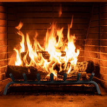 Load image into Gallery viewer, 30&quot; Iron Fireplace Log Grate Firewood Burning Rack
