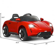 Load image into Gallery viewer, 12V Kids Ride On Car with MP3 &amp; LED Light-Red
