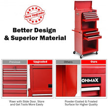 Load image into Gallery viewer, 6-Drawer Tool Chest w/ Heightening Cabinet-Red
