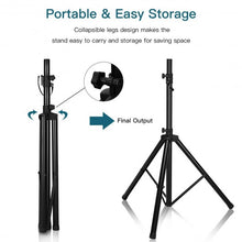 Load image into Gallery viewer, 38&quot;- 72&quot; Adjustable Height Tripod DJ PA Speaker Stand
