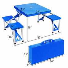 Load image into Gallery viewer, Outdoor Folding Camping Table and Bench Set
