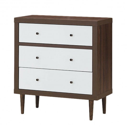 3 Drawer Dresser Wooden Chest Storage Freestanding Cabinet
