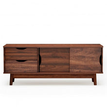 Load image into Gallery viewer, TV Stand for TV up to 60&quot; Media Console Table Storage with Doors-Walnut
