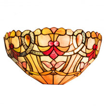 Load image into Gallery viewer, Tiffany-Style 1-Light Wall lamp w/ 12" Lampshade

