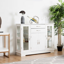 Load image into Gallery viewer, Buffet Storage Cabinet Console Cupboard with Glass Door
