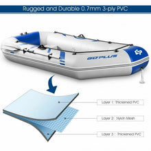 Load image into Gallery viewer, 2-3 Person Inflatable Air Pump Fishing Boat With Oars-Blue
