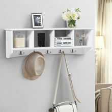 Load image into Gallery viewer, Wall-Mounted Storage Cabinet Hanging Entryway Shelf Coat Rack
