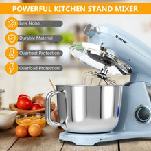 Load image into Gallery viewer, 7 Quart 800W 6-Speed Electric Tilt-Head Food Stand Mixer-Navy
