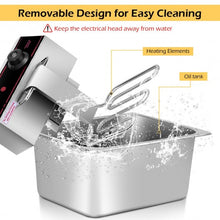 Load image into Gallery viewer, 5000W Dual Tank Electric Countertop Deep Fryer
