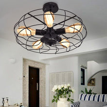 Load image into Gallery viewer, 5-Light Vintage Metal Hanging Ceiling Light
