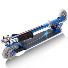 Load image into Gallery viewer, Folding Aluminum Kids Kick Scooter with LED Lights-Blue
