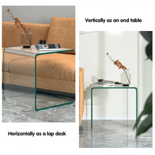 Load image into Gallery viewer, Tempered Sofa Side Glass End Table
