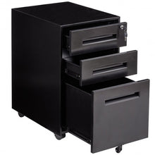 Load image into Gallery viewer, Metal Rolling Sliding Drawer A4 File Cabinet -Black
