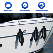 Load image into Gallery viewer, 23&quot; 4 Pack Hand Inflatable Marine Bumper Boat Fenders-Black
