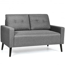 Load image into Gallery viewer, 55&quot;Modern Loveseat Sofa with Cloth Cushion-Gray
