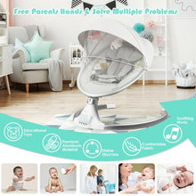 Load image into Gallery viewer, Baby Swing Electric Rocking Chair with Bluetooth Music Timer-Beige
