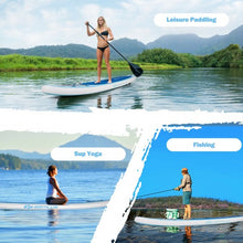 Load image into Gallery viewer, 10&#39; Inflatable Stand Up Paddle Board with Adjustable Paddle Pump
