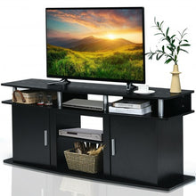 Load image into Gallery viewer, 63&quot; TV Entertainment Console Center with 2 Cabinets-Black
