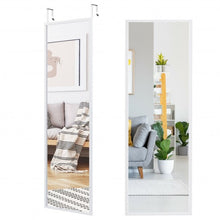 Load image into Gallery viewer, Full Length Metal Door Mirror with Adjustable Hook-White
