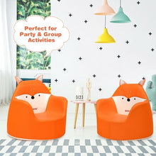 Load image into Gallery viewer, Kids Cartoon Sofa Seat Toddler Children Armchair Couch-Orange
