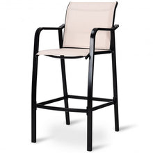 Load image into Gallery viewer, 4 pcs Patio Counter Height Steel Frame Leisure Bar Chairs

