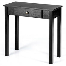 Load image into Gallery viewer, Small Space Console Table with Drawer for Living Room Bathroom Hallway-Black
