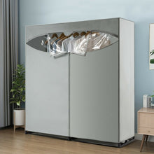 Load image into Gallery viewer, Portable Wardrobe Clothes Storage Organizer Closet with Hanging Rack
