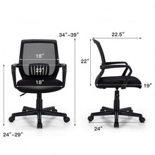 Load image into Gallery viewer, Mid-Back Mesh Height Adjustable Executive Chair with Lumbar Support
