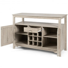 Load image into Gallery viewer, Buffet Server Sideboard Wine Cabinet Console-Gray
