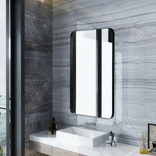 Load image into Gallery viewer, 32&quot; x 20&quot; Metal Frame Wall-Mounted Rectangle Mirror-Black
